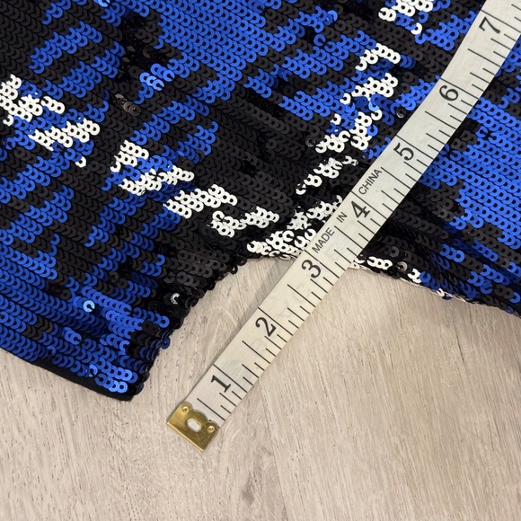 Michael Kórs Sequin Front Plaid Top Size Small - Picture 10 of 16